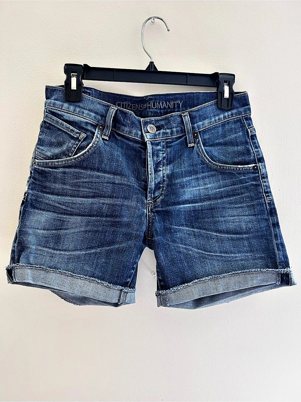 Citizens of Humanity Women's Denim Jean Shorts Waist 26 Blue